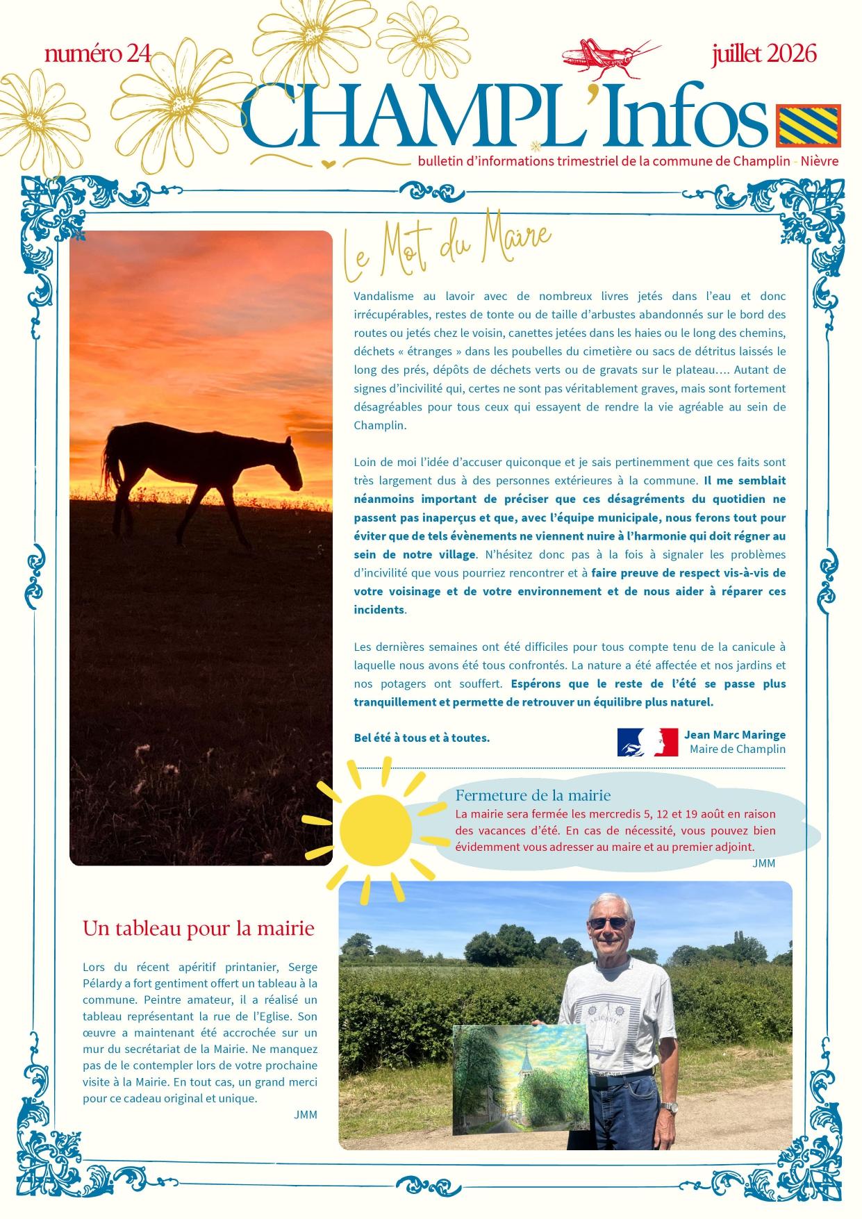 Champl infos 24 juillet 2026 page 0001