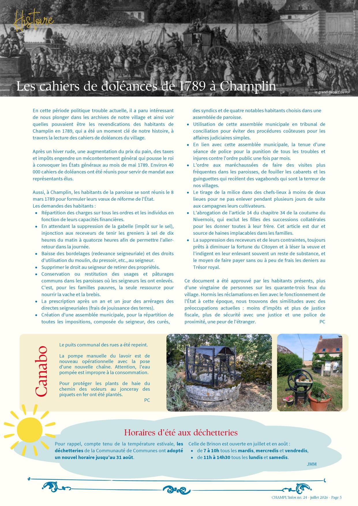 Champl infos 24 juillet 2026 page 0005