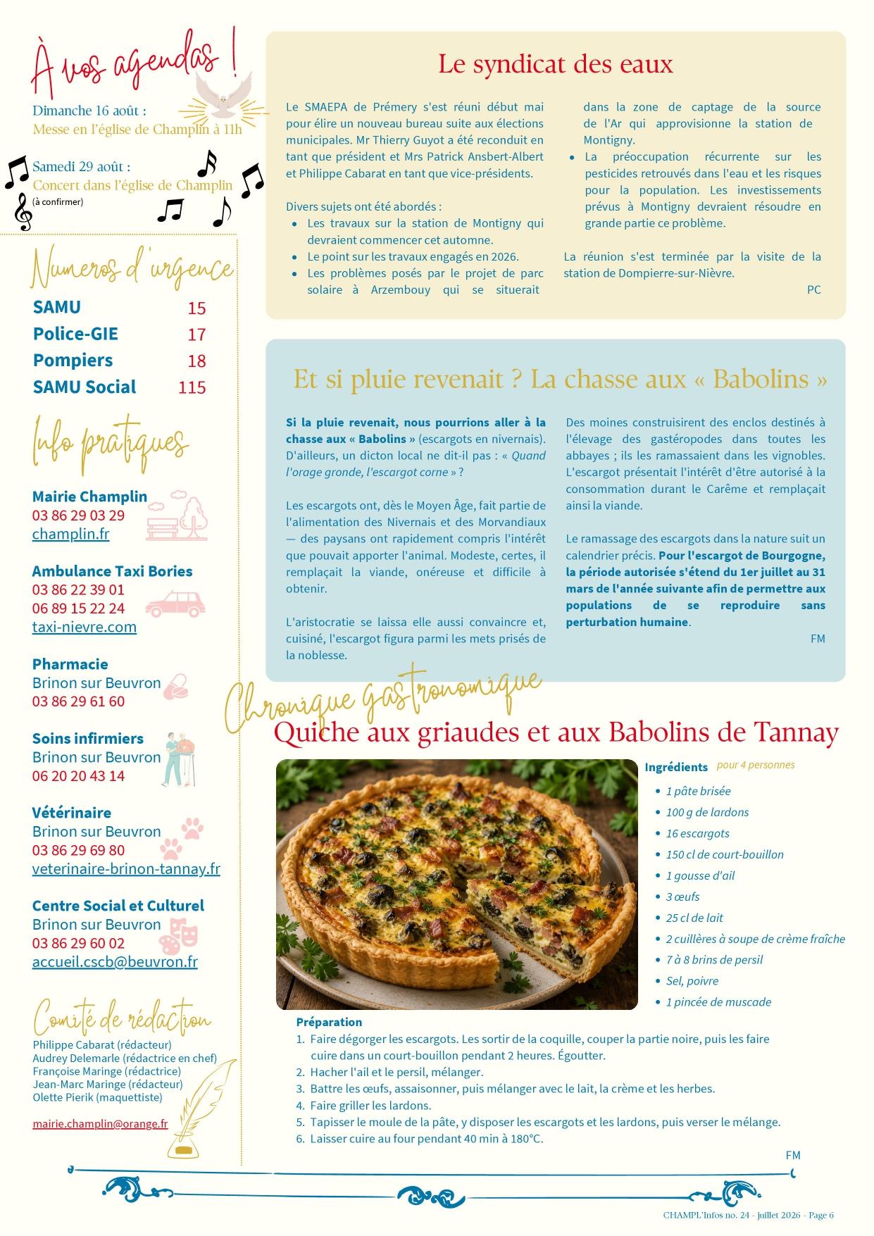 Champl infos 24 juillet 2026 page 0006